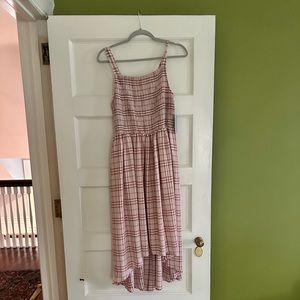 Nordstrom Mellóday Pink Plaid Dress. Unworn